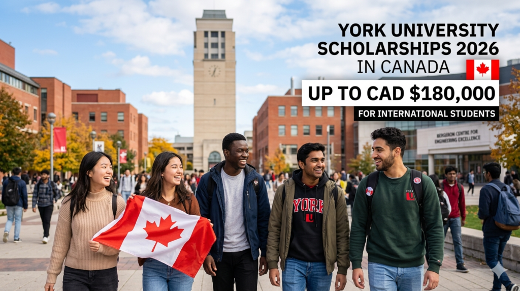 York University Scholarships 2026 in Canada: Up to CAD $180,000 for ...