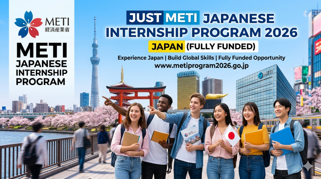 METI Japanese Internship Program 2026 in Japan Fully Funded – Apply Now