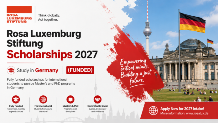 Rosa Luxemburg Stiftung Scholarships 2027 in Germany (Fully Funded) – Complete Application Guide
