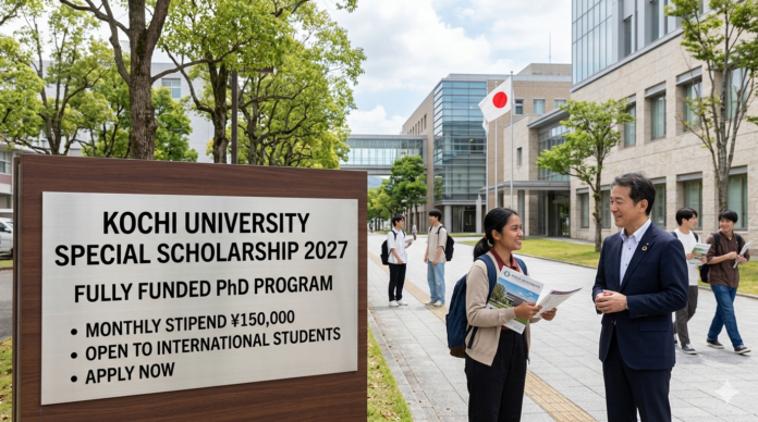 Kochi University Special Scholarship 2027 in Japan: Fully Funded PhD with Monthly Stipend of ¥150,000