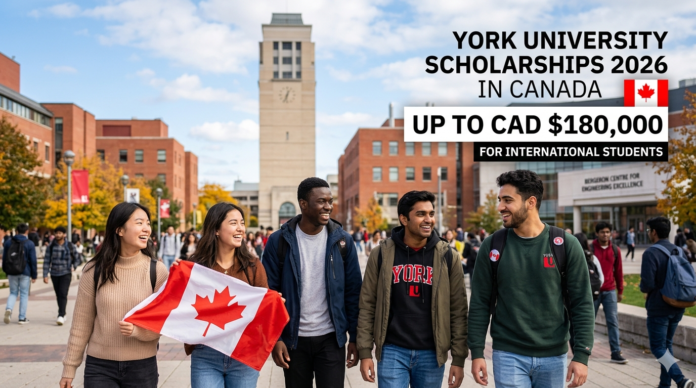 York University Scholarships 2026 in Canada: Up to CAD $180,000 for International Students