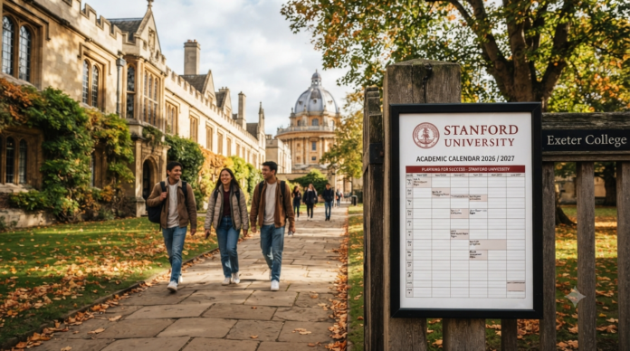 Stanford Academic Calendar 2026 /2027 Printable