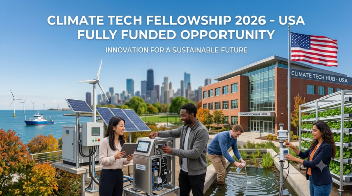Climate Tech Fellowship 2026: A Fully Funded USA Program for International Professionals